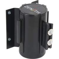 Barri&egrave;re &agrave; fixation murale avec ruban magn&eacute;tique, Acier, Fixation par vis, 7', Ruban Bleu Cam Industrial