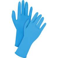 Gants jetables en latex, T-Grand, Latex, 14 mils, Sans poudre, Bleu Cam Industrial