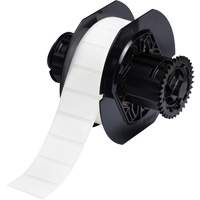 B33 Polyamide Coated Cloth Labels, Nylon, 1.5" L x 0.75" H, White Cam Industrial