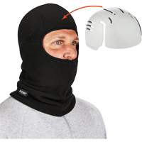 N-Ferno&reg; Zippered Balaclava Face Mask with Bump Cap Insert, Fleece/Polyester, Black Cam Industrial