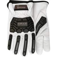 Scape Goat Impact Gloves, X-Small, Goatskin Palm, Slip-On Cuff Cam Industrial
