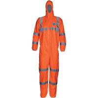 HV High Visibility Coveralls with Hood, Small, Orange, Tyvek&reg; 500 Cam Industrial
