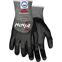 Gants r&eacute;sistant aux coupures Max Ninja, Taille Moyen, Calibre 10, Rev&ecirc;tement Bipolym&egrave;re, Enveloppe en Dyneema, ASTM ANSI niveau A3 Cam Industrial