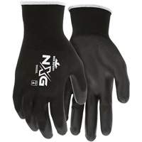Coated Gloves, Large, Polyurethane Coating, 13 Gauge, Polyester Shell Cam Industrial
