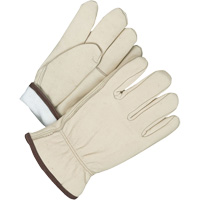 Driver/Roper Gloves, 10, Grain Cowhide Palm, Thinsulate Inner Lining Cam Industrial