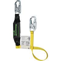 Miller&reg; HP Shock-Absorbing Lanyard, 4', Locking Snap Hook Center, Locking Snap Hook Leg Ends, Polyester Cam Industrial