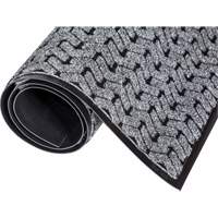 Tire-Track Performance Entrance Mats, Wiper/Scraper, 4' x 8' x 3/8", Grey Cam Industrial