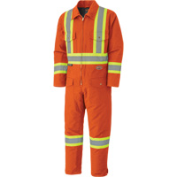 5540A Quilted Coveralls, 2X-Large, Orange Cam Industrial