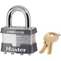 Cadenas lamin&eacute;, Argent, Cl&eacute;s identiques, Acier lamin&eacute;, Largeur de 1-3/4" Cam Industrial