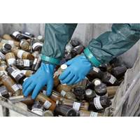 Gants r&eacute;sistants aux produits chimiques AlphaTec 04-003, Taille 8, 14" lo, Nitrile/PVC, Doublure en Molleton, Gant de calibre hiver Cam Industrial