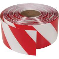 ArmorStripe&reg; Ultra Durable Floor Tape, 4" x 100', PVC, Red and White Cam Industrial