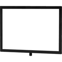 Porte-enseigne horizontal robuste pour montant classique, Noir Cam Industrial