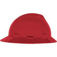 V-Gard&reg; Slotted Full-Brim Hardhat, Pinlock Suspension, Non-Vented Cam Industrial