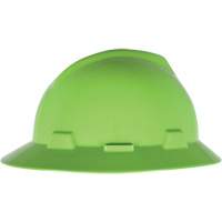 V-Gard&reg; Slotted Full-Brim Hardhat, Pinlock Suspension, Non-Vented Cam Industrial