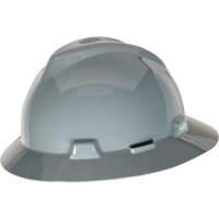 V-Gard&reg; Slotted Full-Brim Hardhat, Pinlock Suspension, Non-Vented Cam Industrial