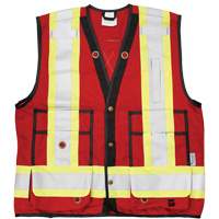 Open Road&reg; Surveyor Vest, Red, Large, Polyester Cam Industrial