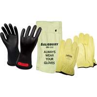 Ensemble de gants isol&eacute;s contre l'&eacute;lectricit&eacute; Salisbury, ASTM classe 0, Taille 9, 11" lo Cam Industrial