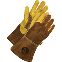 Welder's Gloves, Grain Cowhide, Size 2X-Large Cam Industrial