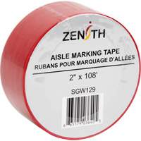 Ruban pour marquage d'all&eacute;es, 2" x 108', PVC, Rouge Cam Industrial