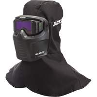 Rebel ADF Welding Mask, 3.5" L x 1.3" W View Area, 3/5-12 Shade Range, Black Cam Industrial