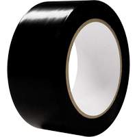 Aisle Marking Tape, 2" x 108', PVC, Black Cam Industrial