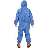 Hooded Coveralls, Medium, Blue, SMS Cam Industrial