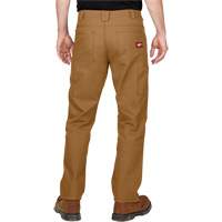 Heavy-Duty Flex Work Pants, Poly-Cotton/Spandex, Khaki, Size 32, 32 Inseam Cam Industrial