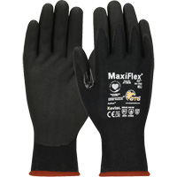 ATG MaxiFlex&reg; Cut Touchscreen Compatible Gloves, Size X-Small, 15 Gauge, Foam Nitrile Coated, Polyester/Kevlar&reg; Shell, ASTM ANSI Level A4/EN 388 Level 3/EN 388 Level D Cam Industrial