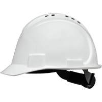 North&reg; Short Brim Hardhat, Meets CSA Type 1, Ratchet Suspension, Vented Cam Industrial