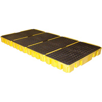 Low Profile Spill Pallet, 102 US gal. Spill Capacity, 96" x 49" x 6.5" Cam Industrial