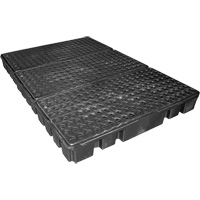 Black Diamond Low Profile Spill Pallet, 76.5 US gal. Spill Capacity, 72" x 49" x 6.5" Cam Industrial