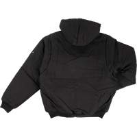 Blouson d'aviateur en toile lourde avec capuchon, Hommes, Petit, Noir Cam Industrial