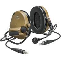 Peltor ComTac VI NIB Dual Lead Headset, Neckband Style, 22 dB Cam Industrial