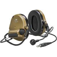 Casque VI NIB avec fils de sortie unique Peltor ComTac, Style Cordon cervical, 22 dB Cam Industrial