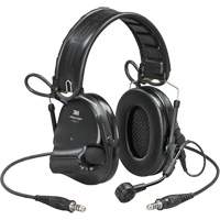 Casque VI NIB avec deux fils de sortie et rail arc Peltor ComTac, Style Bandeau, 23 dB Cam Industrial