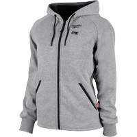 M12 Heated Hoodie Kit, Women's, Small, Grey, Polyester Cam Industrial