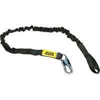 Arc Flash Shock Absorbing Lanyard, 6', Locking Snap Hook Center, Choke-Off Loop Leg Ends, Nylon Cam Industrial