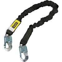 Arc Flash Lanyard, 6', Locking Snap Hook Center, Locking Snap Hook Leg Ends, Nylon Cam Industrial
