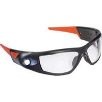 SPG500 Rechargeable Inspection Beam Safety Glasses, Clear Lens, ANSI Z87+ Cam Industrial