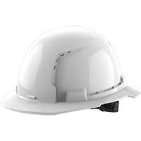 Full Brim Hardhat, Meets CSA Type 1, Ratchet Suspension, Vented Cam Industrial