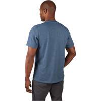 T-shirt de travail hybride, Hommes, Petit, Bleu Cam Industrial