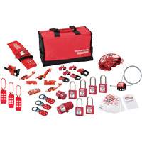 Premier Lockout Kit with Zenex Thermoplastic Locks, Electrical/Valve Kit, 34 Components Cam Industrial