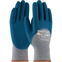 ATG MaxiFlex&reg; Comfort Seamless Knit Gloves, Large, Nitrile Coating, 15 Gauge, Nylon Shell Cam Industrial