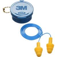E-A-R Ultrafit Premolded Earplugs, Corded, Pair - Plastic Case, 25 dB NRR, One-Size Cam Industrial