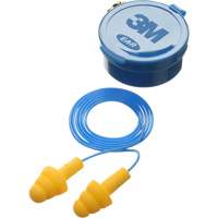 E-A-R Ultrafit Premolded Earplugs, Corded, Pair - Plastic Case, 25 dB NRR, One-Size Cam Industrial