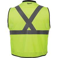 Performance Safety Vest, High Visibility Lime-Yellow, 4X-Large/5X-Large Cam Industrial