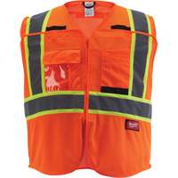 Flagman Safety Vest, High Visibility Orange, Medium/Small Cam Industrial