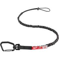 Locking Tool Lanyard, Bungee, Carabiner/Loop Cam Industrial