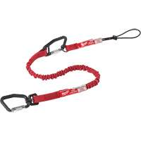 Quick-Connect Locking Tool Lanyard, Bungee, Carabiner/Loop Cam Industrial