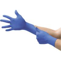 Gants d'examen d'usage multiple Microflex Cobalt N19, T-petit, Nitrile, 3,9 mils, Sans poudre, Bleu, Classe 2 Cam Industrial